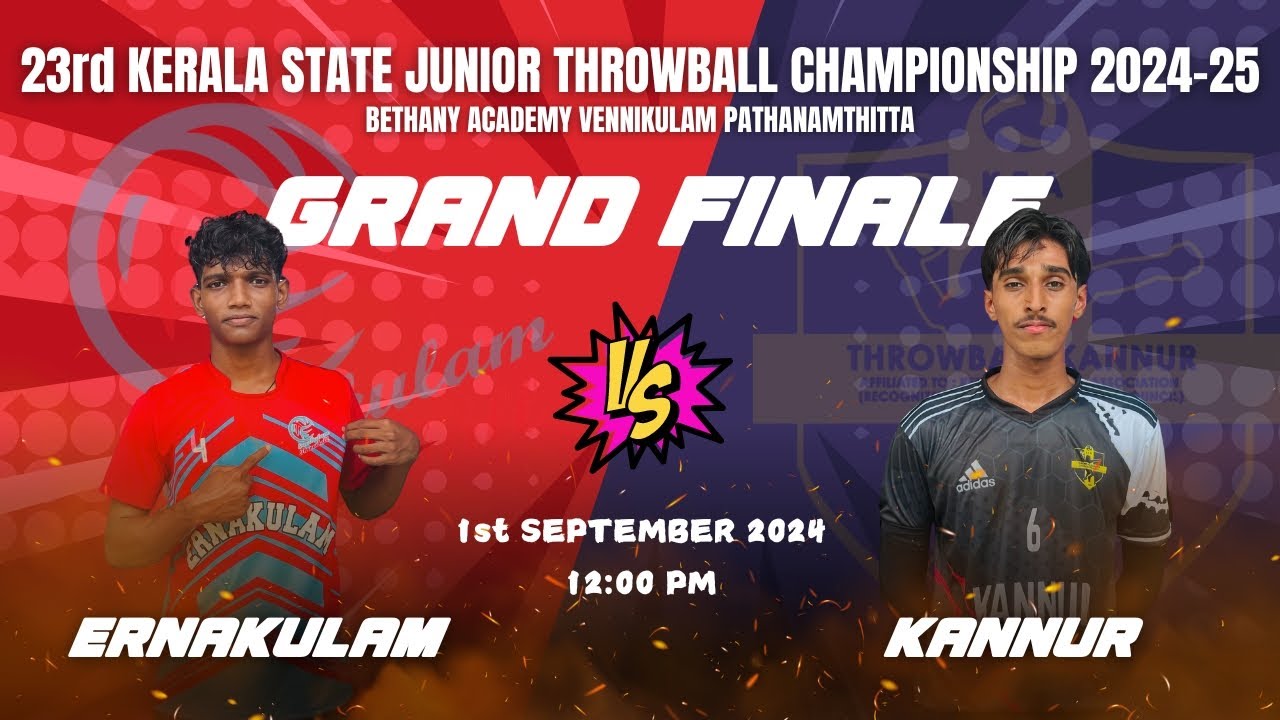 GRAND FINALE BOYS | DAY 3 || Kerala state junior Throwball Championship ...