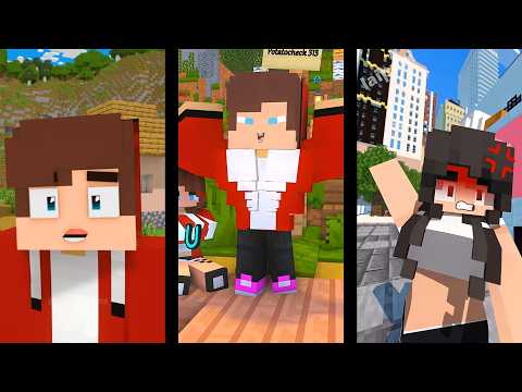 JJ, JJ_s Sister and Mikey Showing Mega Laugh Power  | The Dark Twins Minecraft