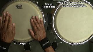 PUMPED UP KICKS Foster The People Easy Conga Beat Lesson - Congas  @EricBlackmonGuitar
