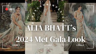 Alia Bhatt’s Sari for the 2024 Met Gala