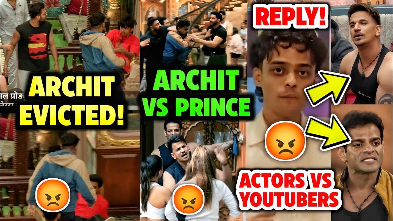 Elvish Friend Archit EVICTED from The 50! | Prince Narula Vs Archit, Vanshaj on TvActor Vs YouTubers