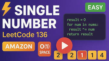 This 1-Line Code Trick Got Me Into Amazon! 🤯 | LeetCode 136 Single Number #dsa #leetcode #code