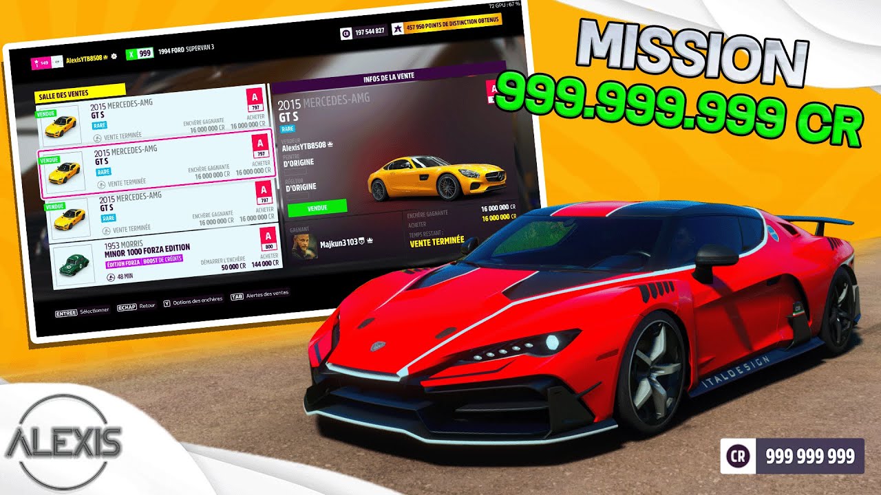 FORZA HORIZON 5 : ROAD TO 999.999.999 CRÉDITS SUR FH5 ! - YouTube