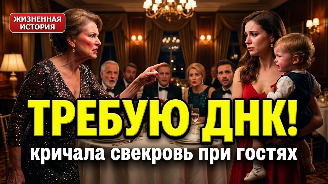 Свекровь потребовала тест ДНК прямо на юбилее. Результат уничтожил ЕЁ саму.
