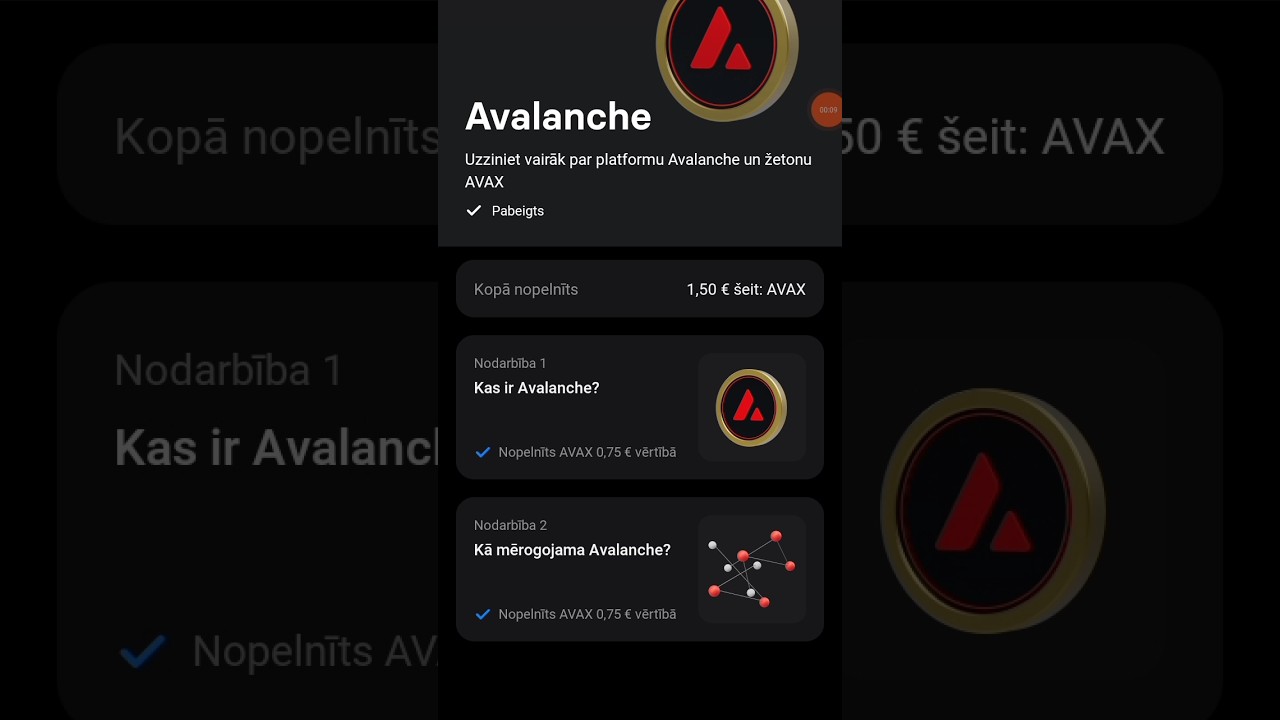 REVOLUT AVALANCHE correct answers - YouTube