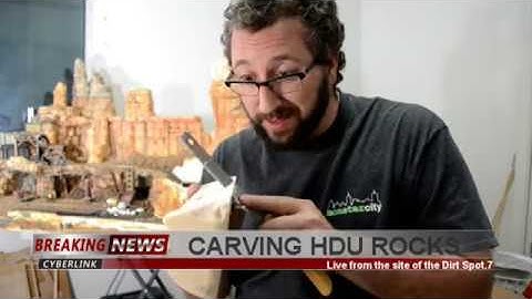ROCK CARVING with HDU Foam for models AND dioramas.