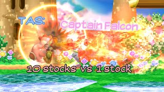 Brawl Minus Tas 3 Captain Falcon 10 Stocks Vs 1 Stock