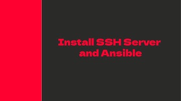 Install ssh server and Ansible on Debian12