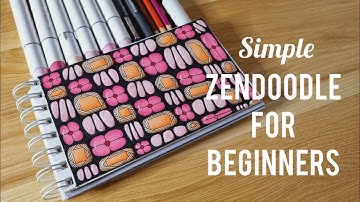 Relax your mind with this Cute and Simple Zendoodle Idea for Beginners