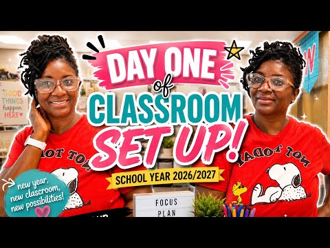CLASSROOM SETUP 2026/2027 | Day 1 ✏️ Setting Up My 4th Grade Classroom & Rearranging Furniture