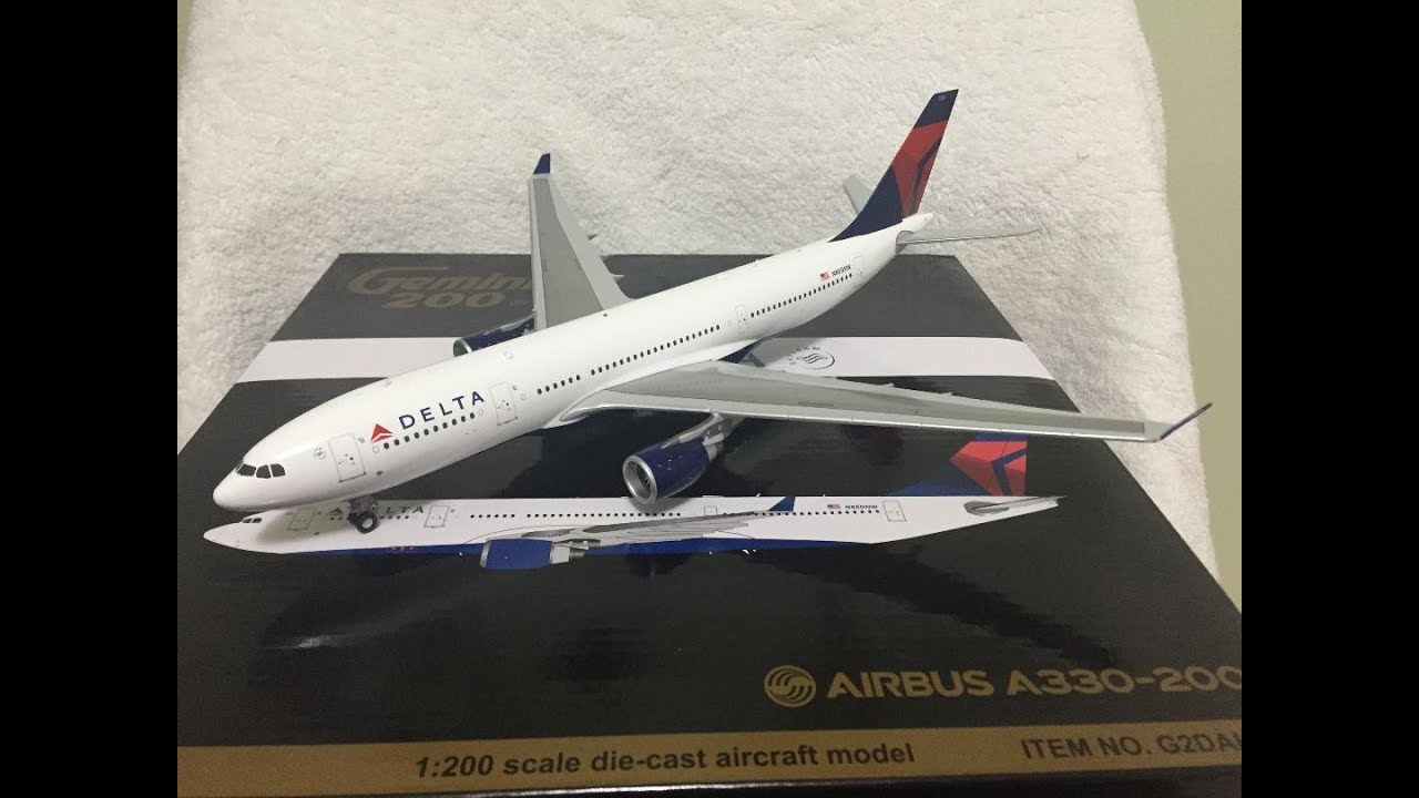 4K) Gemini200 Delta A330-200 unboxing - YouTube