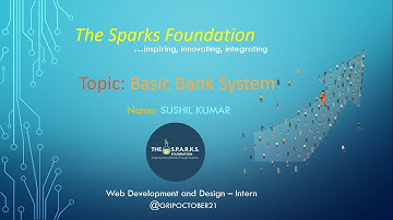Basic banking system The spark foundation | The spark foundation | PHP | MySQL | HTML CSS JavaScript