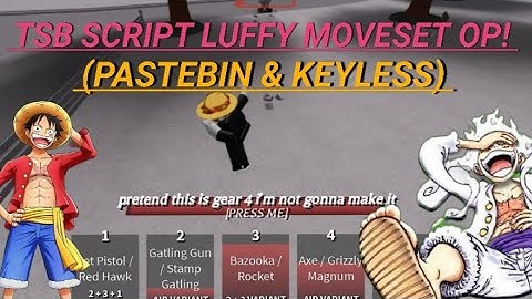 🔥(NEW) OP TSB Script - Luffy Moveset ⚔️ | Keyless With Custom Animations! (2025) | Free & OP!🔥