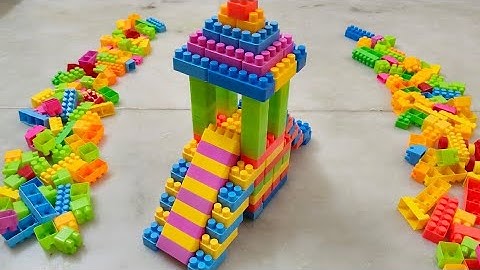 Satisfying DIY Slide ASMR/ Building Blocks/block game/Lego building blocks#asmr#buildingblocks#lego