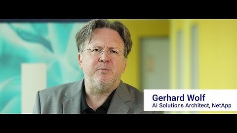 Gerhard Wolf, AI architect, NetApp describes the DVC as a facility where imagination has no limits