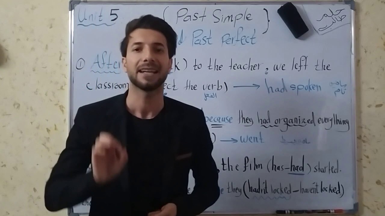 انكليزي سادس اعدادي...اليونت الخامس / الدرس 12.   #الماضي البسيط والماضي التام (جزئ ثاني)