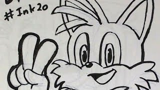 #Ink2o  Day 2 - Sonic Speedpaint @JoelErhart