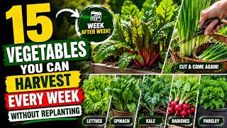15 Vegetables You Can Harvest Every Week Without Replanting