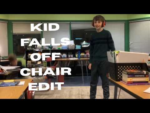 Kid falls off chair edit