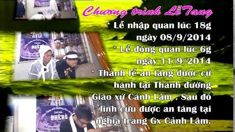 Lê Tang Ông cố Phêrô Nguyễn Doan Sáu (phần 1)