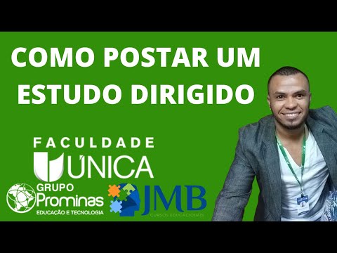 COMO ENVIAR O ESTUDO DIRIGIDO - FACULDADE ÚNICA