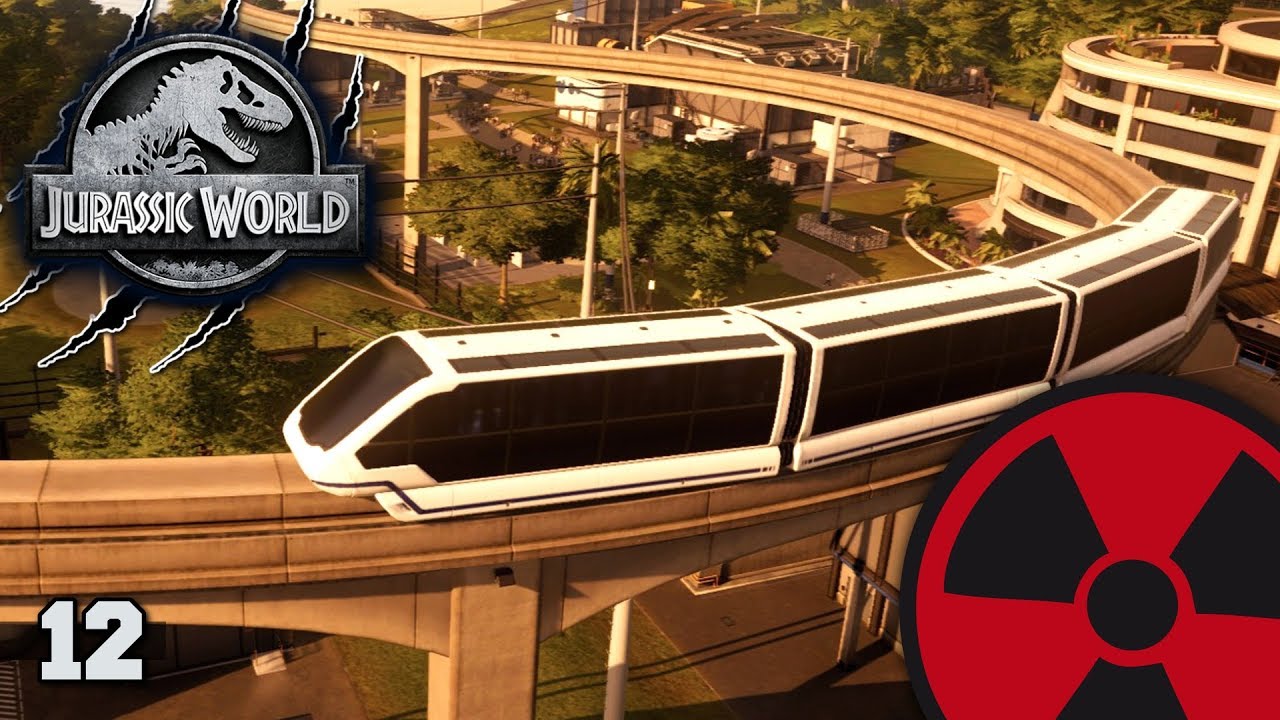 Jurassic World Evolution - #12: Schneller Reisen mit der Parkbahn ☢ ...