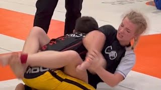 Kylie takes Gold by snapping off a sneaky Kimura!