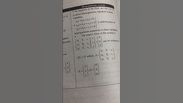 Fsc part 1|| chapter 3 Exercise 3.5||Some important properties system of linear equations.
