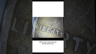 Us. Coins-1917 lincoln wheat penny woody alloy error