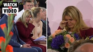 Michael Schumacher’s wife breaks down during ceremony honouring F1 legend
