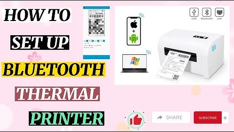 HOW TO SET UP BLUETOOTH THERMAL LABEL PRINTER(POS-9200-L)| Leemhia #thermalprinter#bluetooth