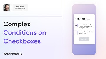 ProtoPie Tutorial | Checkbox Prototype with Enable and Disable Button Using Conditions #AskProtoPie