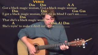 Black Magic Woman - Guitar Cover Lesson in Dm with Chords/Lyrics chords