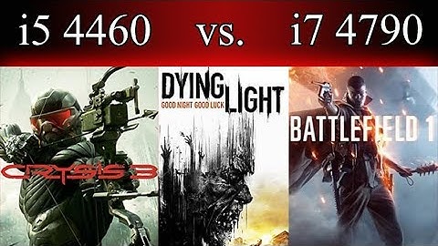 CPU comparison: i5-4460 vs. i7-4790 (3 games)