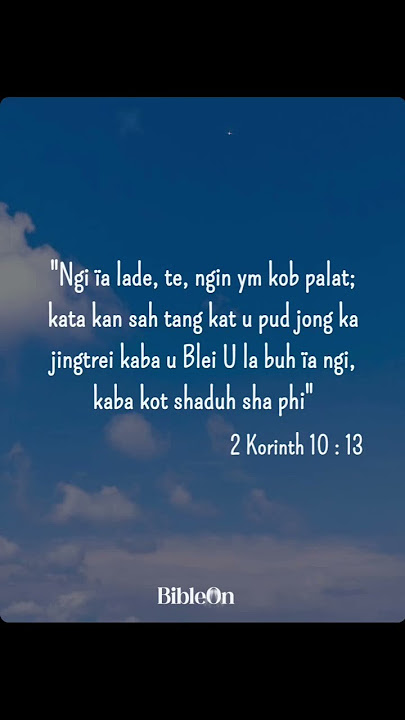 Daily Verses 🙏 13 July 25 ngi ialade te ngin ym kob palat.
