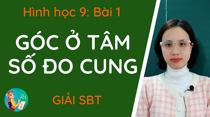 Giải sách bài tập toán lớp 9 hình học