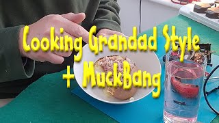 Tuna and Baked Potato Midday Snack Muckbang video 20210108 