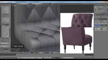 Blender Tutorial - Modeling a  Antique Chair - part 2 of 3
