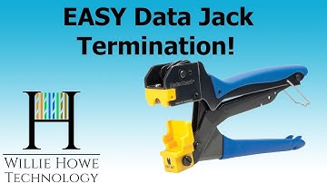 EASY Data Jack/Keystone Jack Termination!