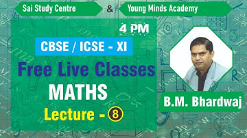 XI, JEE, NEET - Complex Number Lecture-8 by B.M. Bhardwaj