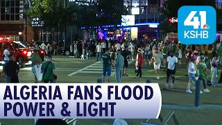 Algeria Fans Fill Power & Light District Before World Cup Match vs Argentina