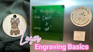 Laser Engraving Basics & Easy DIYs! Keychains, luggage tags, magnets & more!