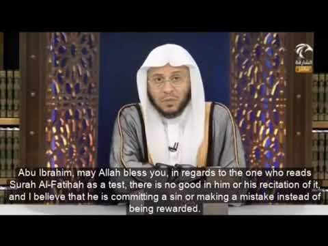 حكم من يقرأ سورة الفاتحة للتجربة من دون يقين بأنها شفاء؟ | الشيخ عزيز بن فرحان