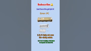 Error code FC in classic split AC