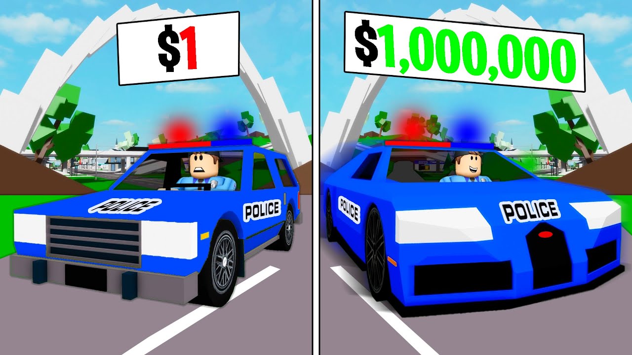 $1 to $1,000,000 Police Car In Brookhaven RP!!