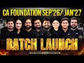 Class 12th Commerce Results Out..Now Its TIME for CA Foundation! Batch Launch