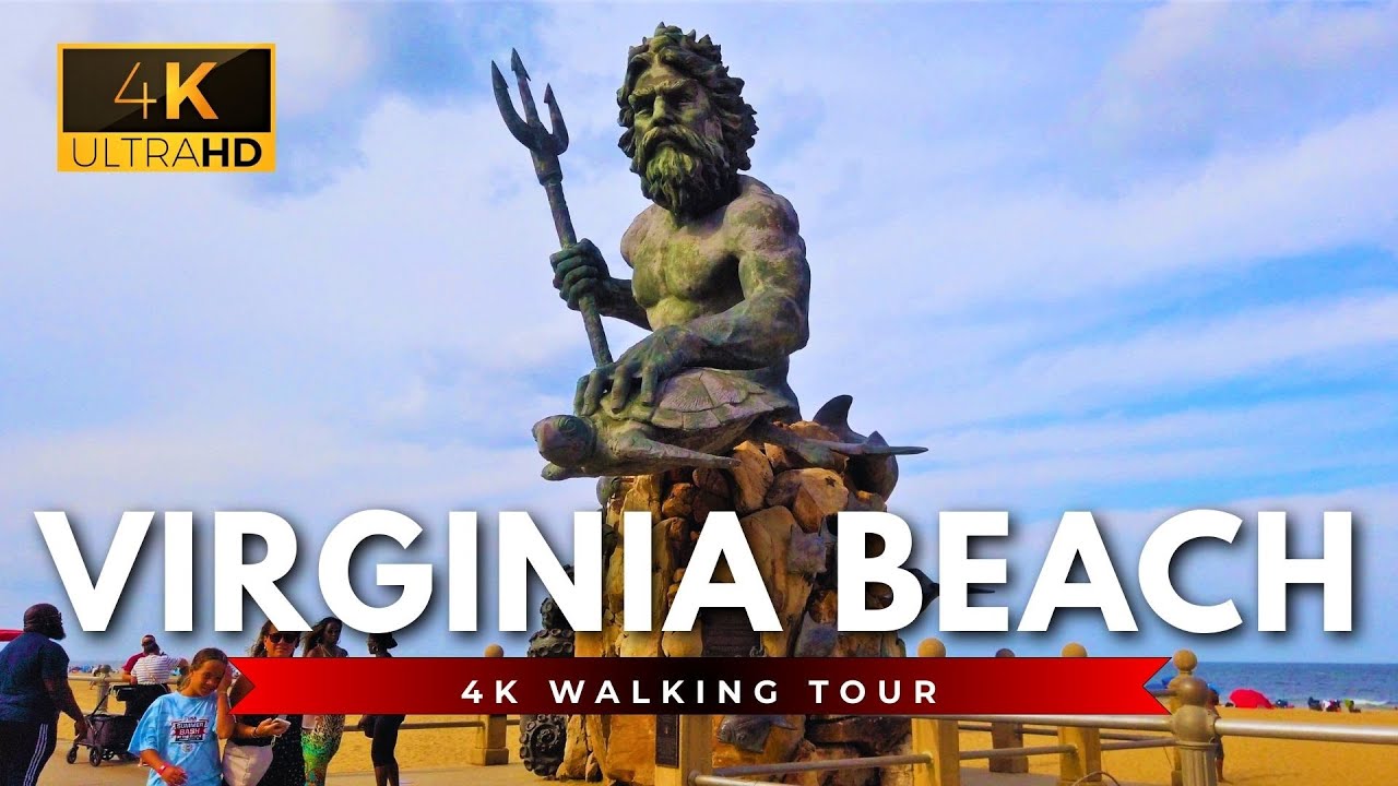 4K Virginia Beach Boardwalk | VA Walking Tour