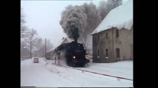 Dampflokwinter im Erzgebirge