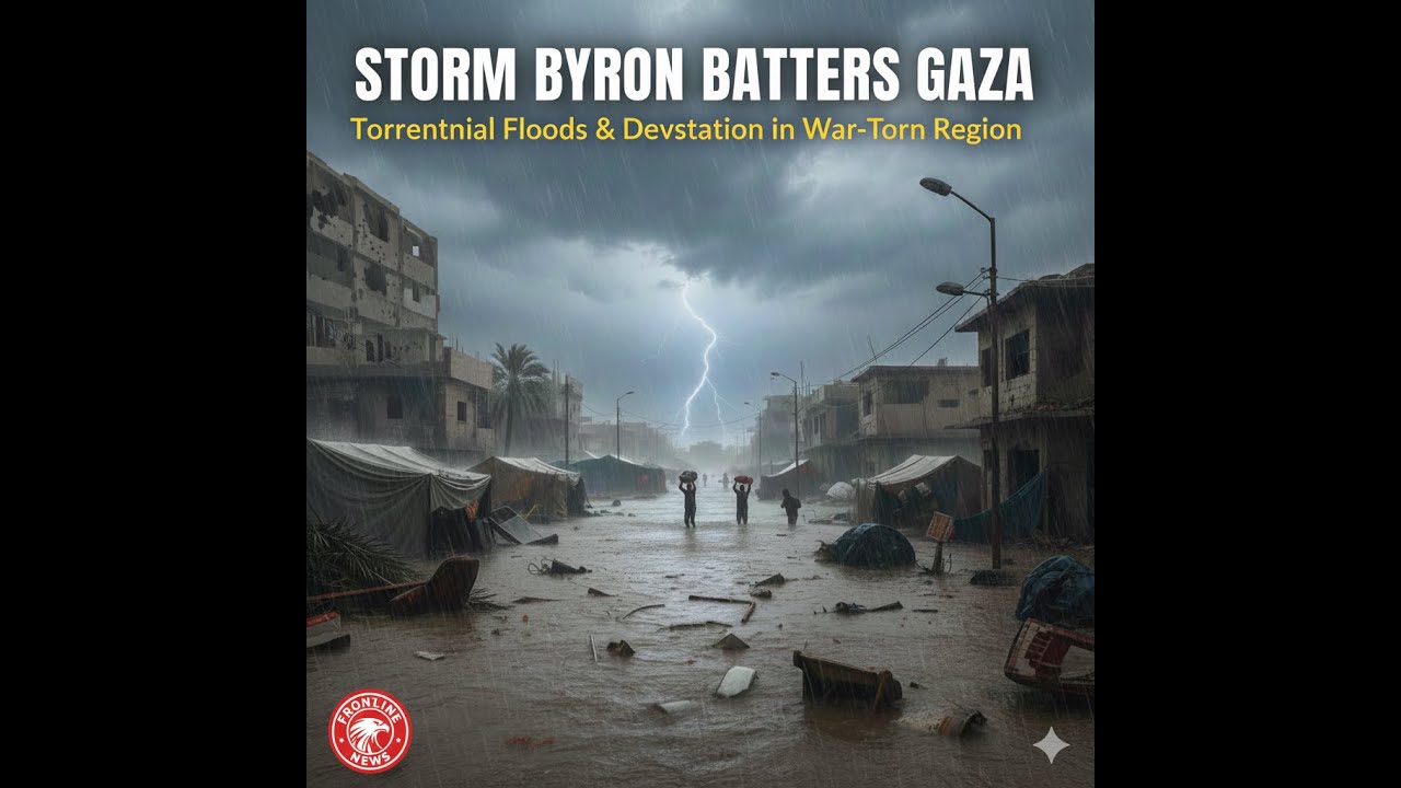 Storm Byron Devastates Gaza: Heavy Rains Trigger Massive Flooding in ...