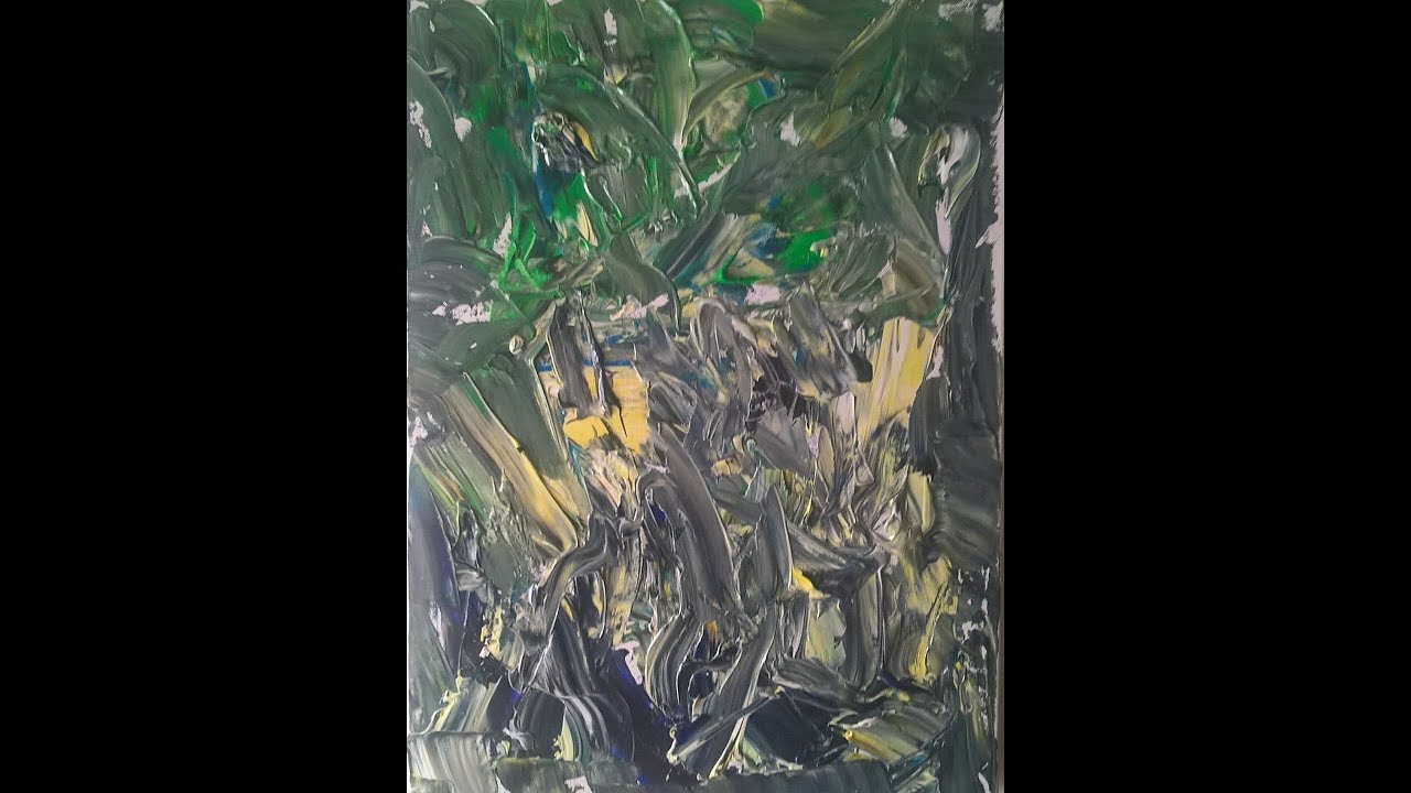Oliver Bebbington (Pop about bird) Surreal automatism ABSTRACT PAINTING ...